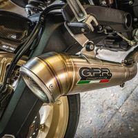 Pot echappement compatible avec Ducati Scrambler 800 2017-2020, Powercone Evo, Système complet homologué pour les marchés non européens 