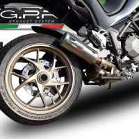 Pot echappement compatible avec Ducati Multistrada 1260 2018-2020, M3 Titanium Natural, Échappement légal, homologué,silencieux avec db killer amovible et tuyau de liaison spécifique 