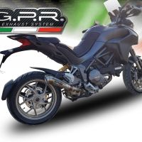 Pot echappement compatible avec Ducati Multistrada 1260 2018-2020, Powercone Evo, Échappement légal, homologué,silencieux avec db killer amovible et tuyau de liaison spécifique 