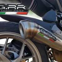Pot echappement compatible avec Ducati Multistrada 1260 2018-2020, Powercone Evo, Échappement légal, homologué,silencieux avec db killer amovible et tuyau de liaison spécifique 