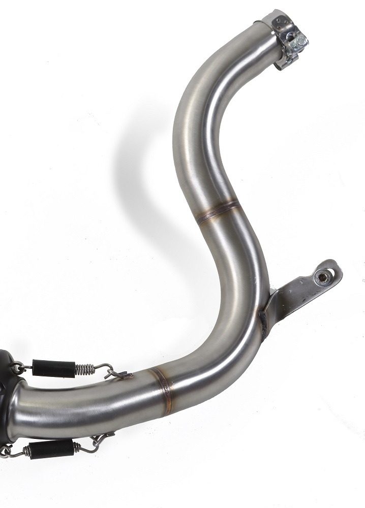 Pot echappement compatible avec Ktm Duke 390 2013-2016, Albus Ceramic, Échappement légal, homologué,silencieux avec db killer amovible et tuyau de liaison spécifique 