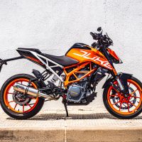 Pot echappement compatible avec Ktm Rc 390 2017-2020, M3 Inox , Échappement légal, homologué,silencieux avec db killer amovible et tuyau de liaison spécifique 