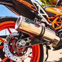 Pot echappement compatible avec Ktm Rc 390 2017-2020, M3 Inox , Échappement légal, homologué,silencieux avec db killer amovible et tuyau de liaison spécifique 