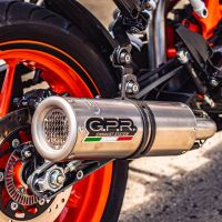 Pot echappement compatible avec Ktm Rc 390 2017-2020, M3 Inox , Échappement légal, homologué,silencieux avec db killer amovible et tuyau de liaison spécifique 