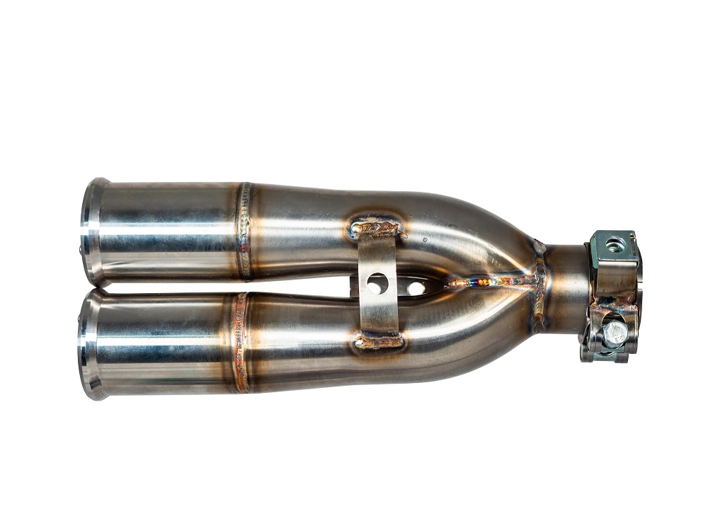 Pot echappement compatible avec F.B. Mondial Hps 300 Pagani 2021-2022, F205, Échappement légal, homologué,silencieux avec db killer amovible et tuyau de liaison spécifique 
