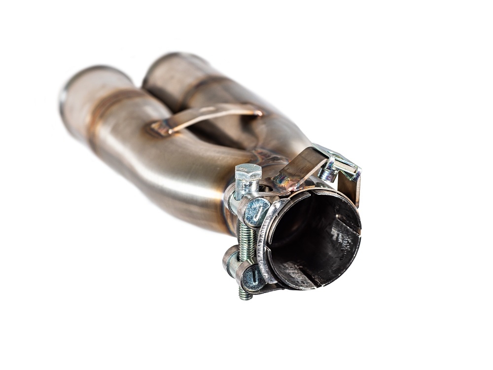 Pot echappement compatible avec F.B. Mondial Hps 300 Pagani 2021-2022, F205, Échappement légal, homologué,silencieux avec db killer amovible et tuyau de liaison spécifique 