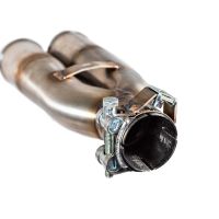 Pot echappement compatible avec F.B. Mondial Hps 300 Pagani 2021-2022, F205, Échappement légal, homologué,silencieux avec db killer amovible et tuyau de liaison spécifique 