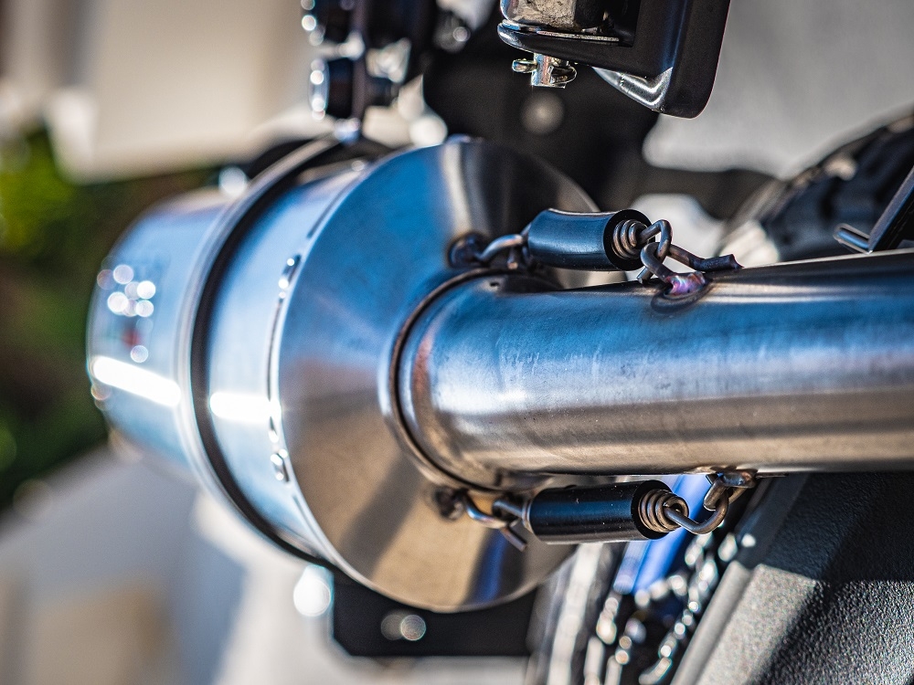 Pot echappement compatible avec Yamaha Tenere 700 2019-2020, Dual Inox, Échappement légal, homologué,silencieux avec db killer amovible et tuyau de liaison spécifique 