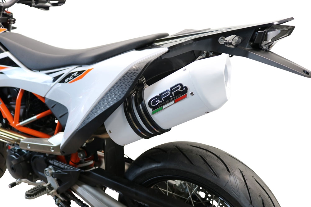 Pot echappement compatible avec Ktm Enduro 690 R 2021-2024, Albus Evo4, Pot Echappement homologué pour les marchés non européens 
