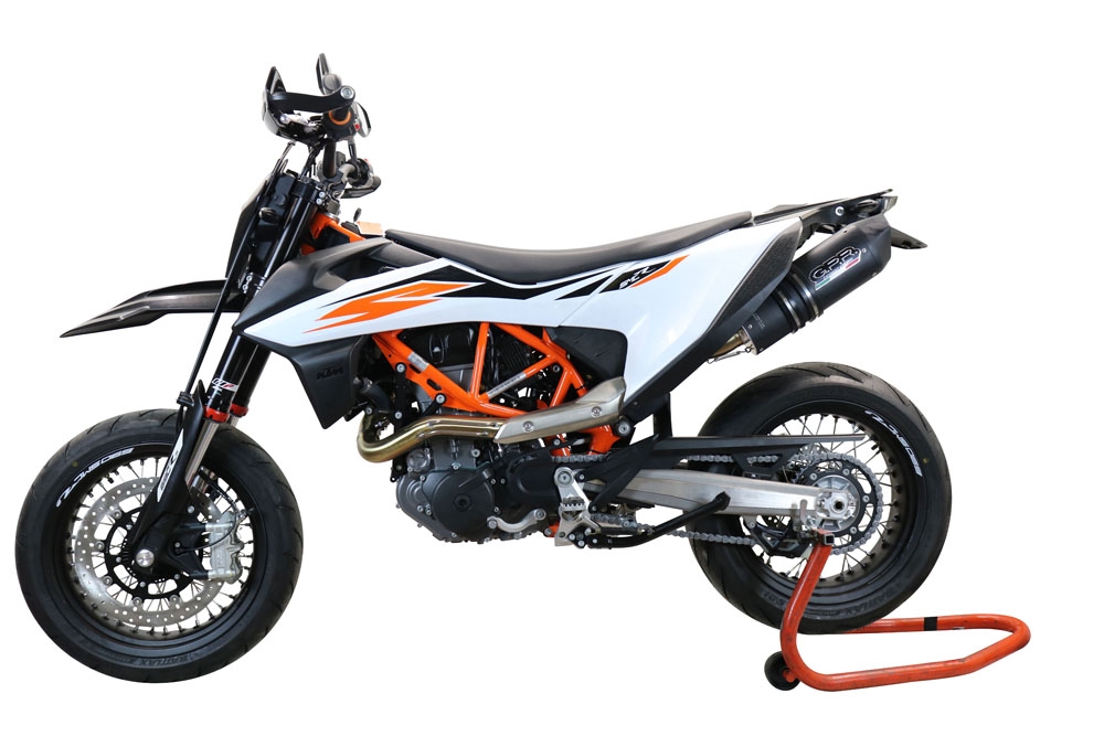 Pot echappement compatible avec Ktm Enduro 690 R 2019-2020, Furore Evo4 Nero, Pot Echappement homologué pour les marchés non européens 