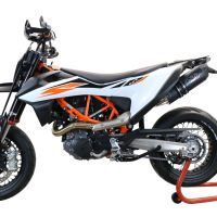 Pot echappement compatible avec Ktm Enduro 690 R 2019-2020, Furore Evo4 Nero, Pot Echappement homologué pour les marchés non européens 