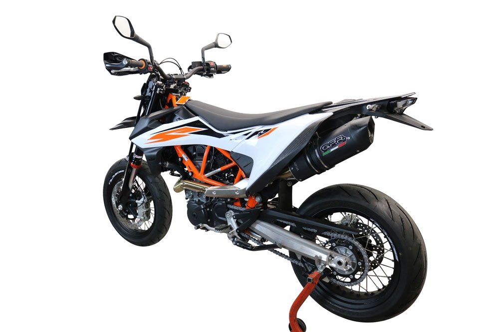 Pot echappement compatible avec Ktm Enduro 690 R 2019-2020, Furore Evo4 Nero, Pot Echappement homologué pour les marchés non européens 