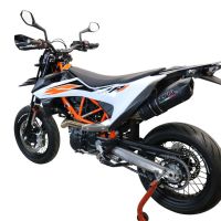 Pot echappement compatible avec Ktm Enduro 690 R 2019-2020, Furore Evo4 Nero, Pot Echappement homologué pour les marchés non européens 