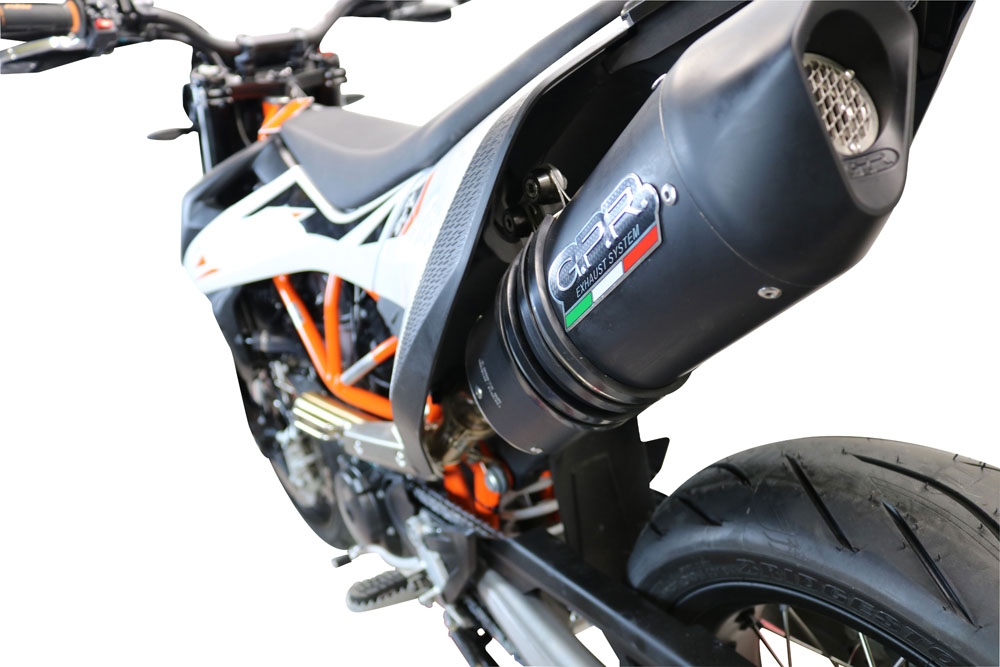 Pot echappement compatible avec Ktm Enduro 690 R 2019-2020, Furore Evo4 Nero, Pot Echappement homologué pour les marchés non européens 
