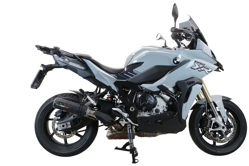 Pot echappement compatible avec Bmw S 1000 XR -M 2020-2025, M3 Black Titanium, Échappement légal, homologué,silencieux avec db killer amovible et tuyau de liaison spécifique 