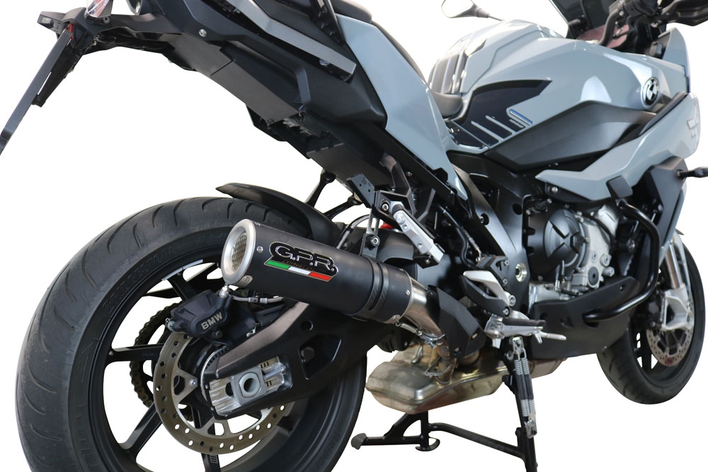 Pot echappement compatible avec Bmw S 1000 XR -M 2020-2025, M3 Black Titanium, Échappement légal, homologué,silencieux avec db killer amovible et tuyau de liaison spécifique 