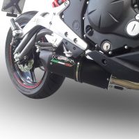 Pot echappement compatible avec Kawasaki Er 6 N - F 2012-2016, Furore Nero, Homologué et légal, système d'échappement complet, avec db killer amovible 