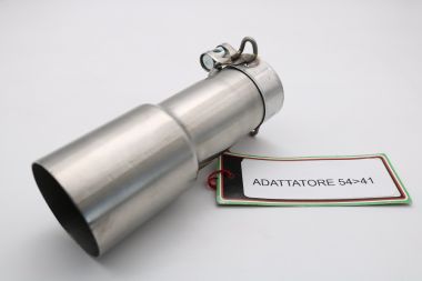 Pot echappement compatible avec Tuning TUNING 1980-2021, Accessorio - Accessory, Tube conextion adaptateur de diam. 54 > 50 