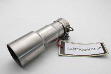 Pot echappement compatible avec Tuning TUNING 1980-2021, Accessorio - Accessory, Tube conextion adaptateur de diam. 60 > 54 