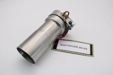 Pot echappement compatible avec Tuning TUNING 1980-2021, Accessorio - Accessory, Tube conextion adaptateur de diam. 54 > 38 