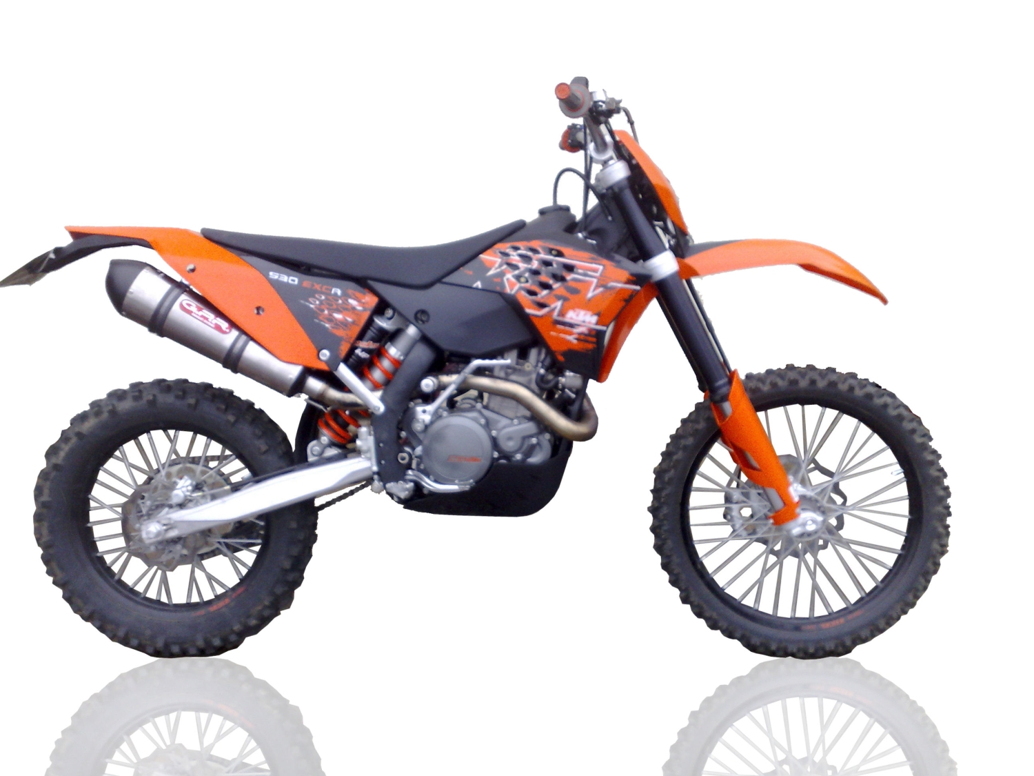 GPR exhaust compatible with  Ktm 350 SXF 2011-2015, New Grand Prix Evo Titanium, Slip-on exhaust including removable db killer and link pipe, EPA-compliant 