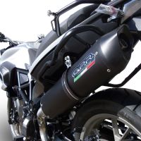 Pot echappement compatible avec Bmw F 700 Gs 2016-2018, Furore Evo4 Nero, Échappement légal, homologué,silencieux avec db killer amovible et tuyau de liaison spécifique 