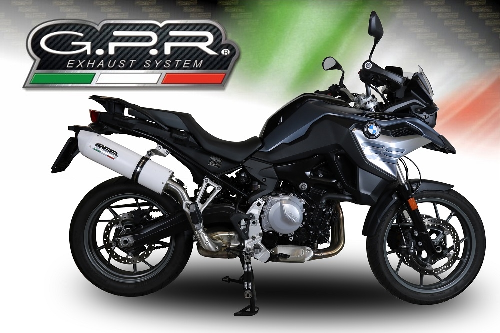 Pot echappement compatible avec Bmw F 750 Gs 2021-2024, Albus Evo4, Échappement légal, homologué,silencieux avec db killer amovible et tuyau de liaison spécifique 