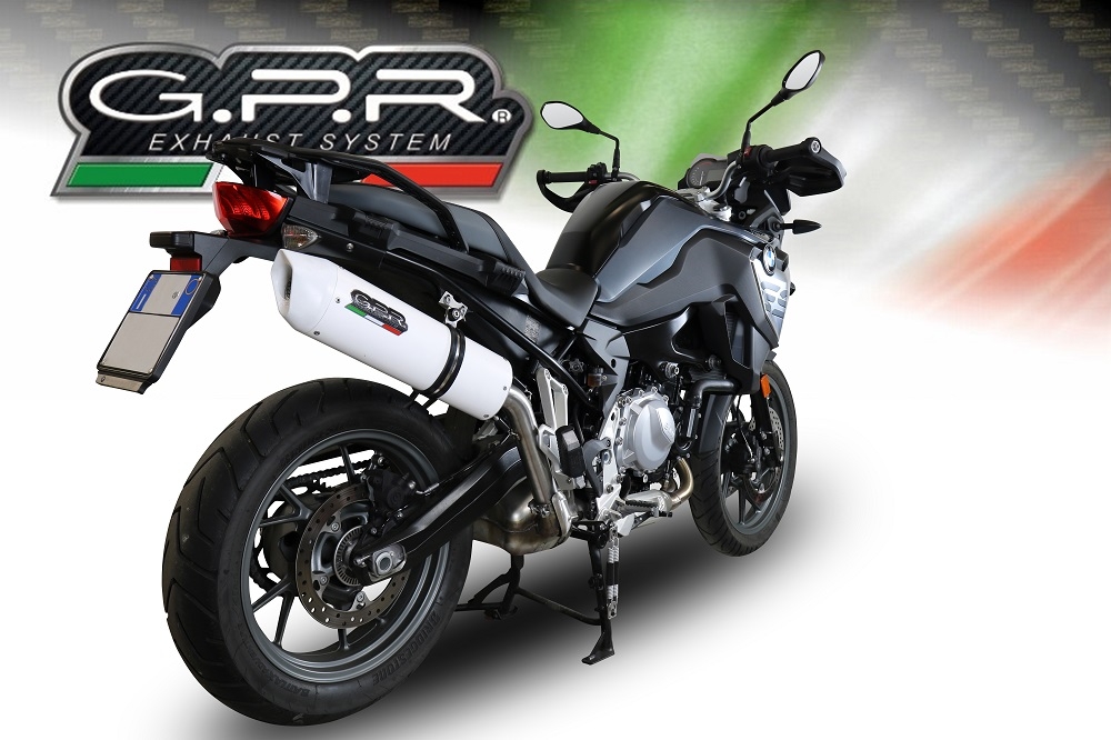 Pot echappement compatible avec Bmw F 750 Gs 2021-2024, Albus Evo4, Échappement légal, homologué,silencieux avec db killer amovible et tuyau de liaison spécifique 