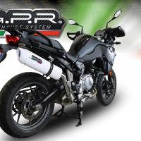 Pot echappement compatible avec Bmw F 750 Gs 2021-2024, Albus Evo4, Échappement légal, homologué,silencieux avec db killer amovible et tuyau de liaison spécifique 