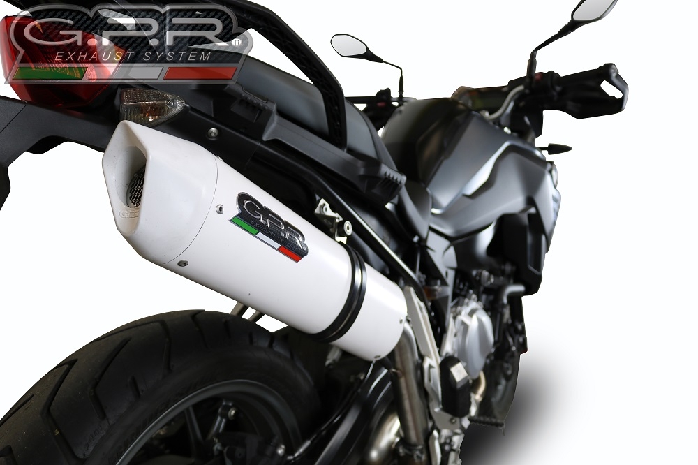 Pot echappement compatible avec Bmw F 750 Gs 2021-2024, Albus Evo4, Échappement légal, homologué,silencieux avec db killer amovible et tuyau de liaison spécifique 