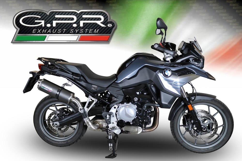 Pot echappement compatible avec Bmw F 750 Gs 2021-2024, Dual Poppy, Échappement légal, homologué,silencieux avec db killer amovible et tuyau de liaison spécifique 