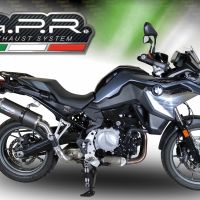 Pot echappement compatible avec Bmw F 750 Gs 2021-2024, Dual Poppy, Échappement légal, homologué,silencieux avec db killer amovible et tuyau de liaison spécifique 