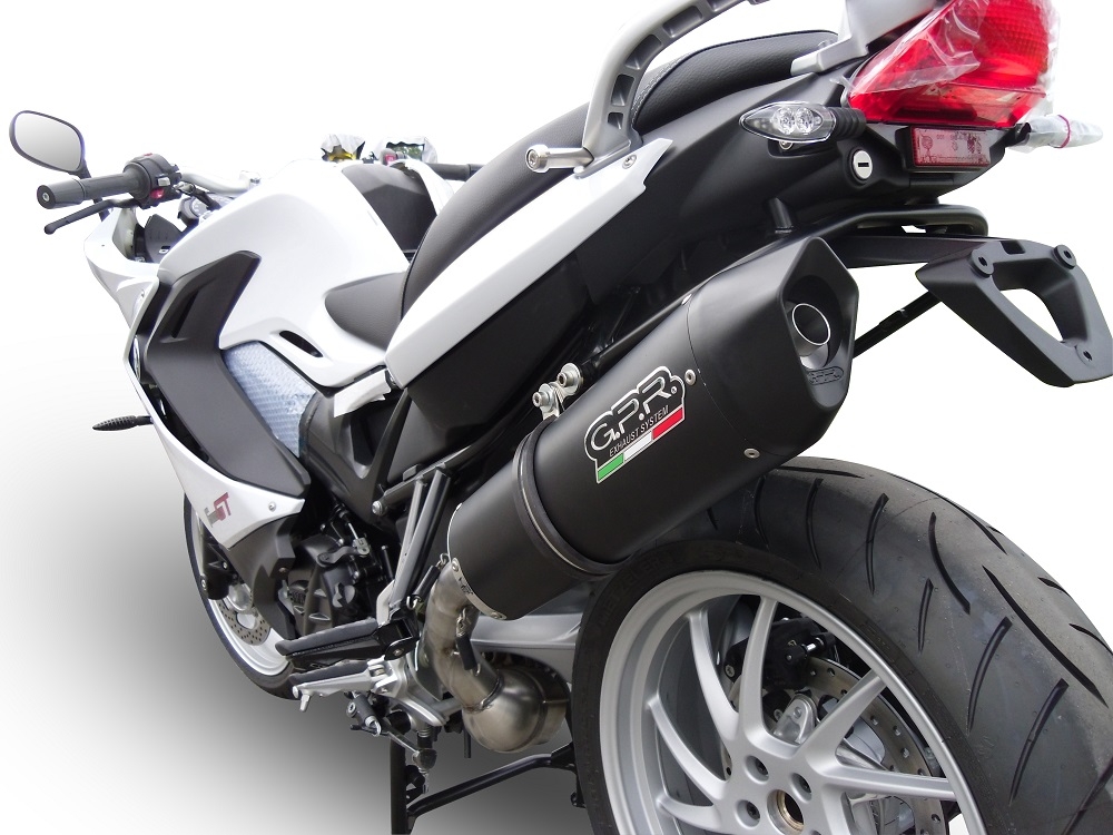Pot echappement compatible avec Bmw F 800 Gt 2012-2016, Furore Nero, Échappement légal, homologué,silencieux avec db killer amovible et tuyau de liaison spécifique 