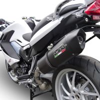 Pot echappement compatible avec Bmw F 800 Gt 2012-2016, Furore Nero, Échappement légal, homologué,silencieux avec db killer amovible et tuyau de liaison spécifique 