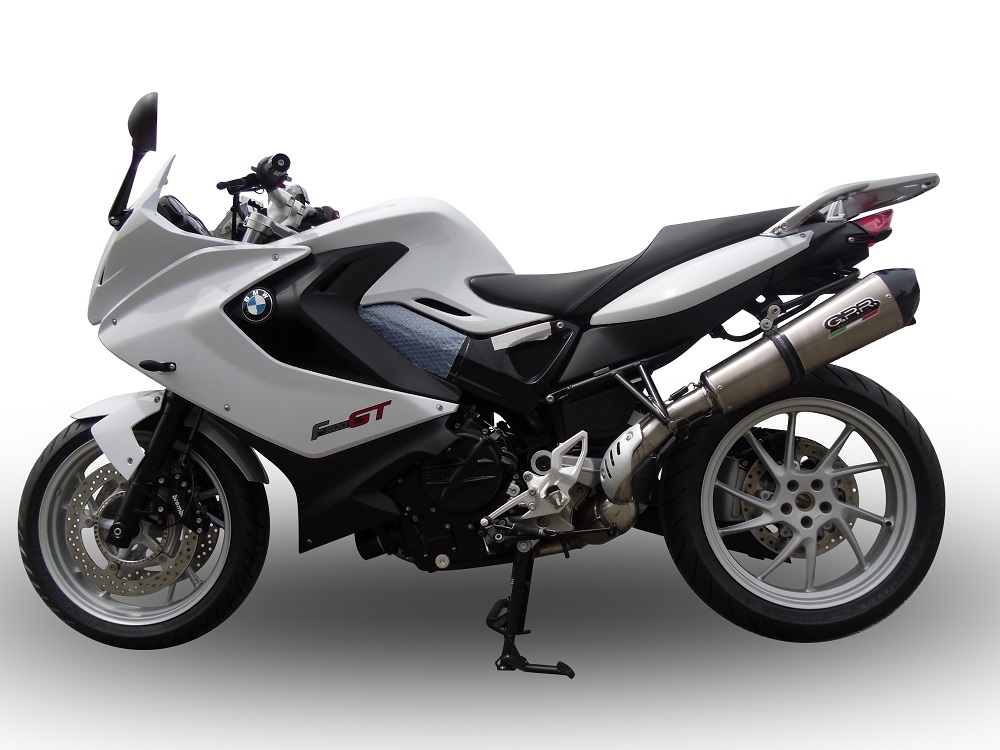 GPR exhaust compatible with  Bmw F800GT 2012-2016, New Grand Prix Evo Titanium, Slip-on exhaust including removable db killer and link pipe, EPA-compliant 