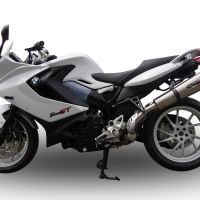 GPR exhaust compatible with  Bmw F800GT 2012-2016, New Grand Prix Evo Titanium, Slip-on exhaust including removable db killer and link pipe, EPA-compliant 