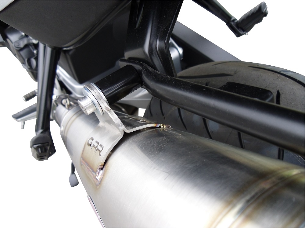 Pot echappement compatible avec Bmw F 800 Gt 2017-2019, Powercone Evo, Échappement légal, homologué,silencieux avec db killer amovible et tuyau de liaison spécifique 
