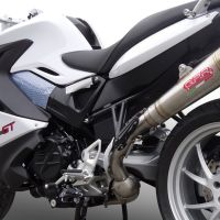 Pot echappement compatible avec Bmw F 800 Gt 2017-2019, Powercone Evo, Échappement légal, homologué,silencieux avec db killer amovible et tuyau de liaison spécifique 