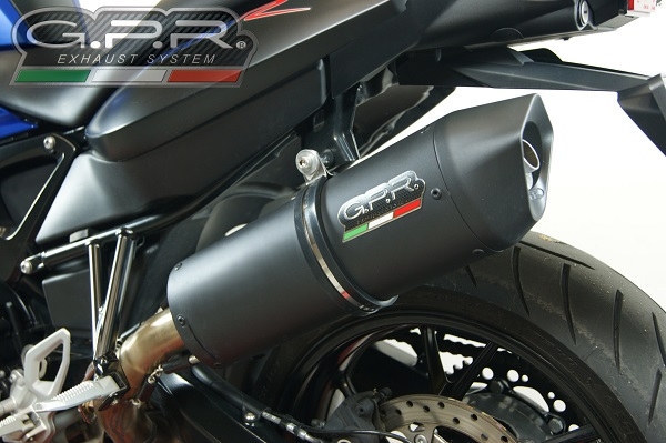 Pot echappement compatible avec Bmw F 800 R 2015-2016, Furore Nero, Échappement légal, homologué,silencieux avec db killer amovible et tuyau de liaison spécifique 