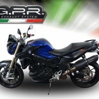 Pot echappement compatible avec Bmw F 800 R 2015-2016, Furore Nero, Échappement légal, homologué,silencieux avec db killer amovible et tuyau de liaison spécifique 