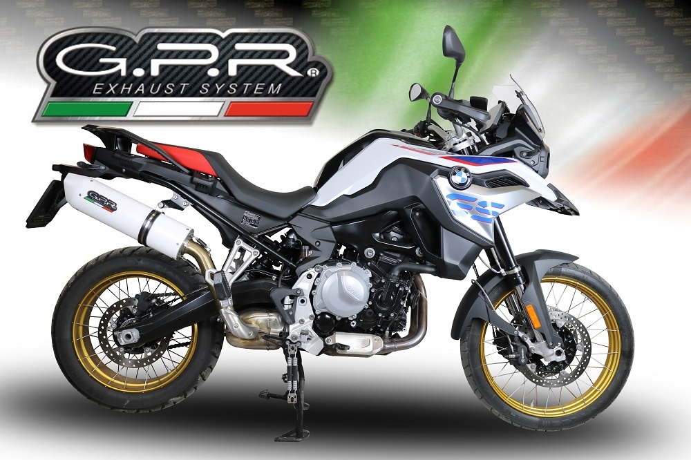 Pot echappement compatible avec Bmw F 800 Gs 2024-2025, Albus Evo4, Échappement légal, homologué,silencieux avec db killer amovible et tuyau de liaison spécifique 