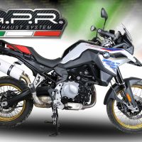 Pot echappement compatible avec Bmw F 800 Gs 2024-2025, Albus Evo4, Échappement légal, homologué,silencieux avec db killer amovible et tuyau de liaison spécifique 