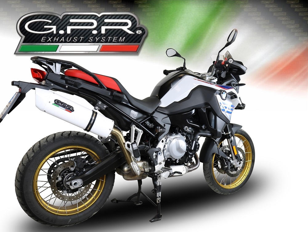 Pot echappement compatible avec Bmw F 800 Gs 2024-2025, Albus Evo4, Échappement légal, homologué,silencieux avec db killer amovible et tuyau de liaison spécifique 