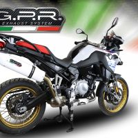 Pot echappement compatible avec Bmw F 800 Gs 2024-2025, Albus Evo4, Échappement légal, homologué,silencieux avec db killer amovible et tuyau de liaison spécifique 