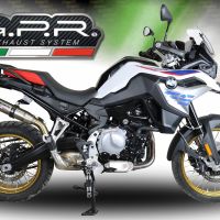Pot echappement compatible avec Bmw F 850 Gs -Adventure 2018-2020, Deeptone Inox, Échappement légal, homologué,silencieux avec db killer amovible et tuyau de liaison spécifique 