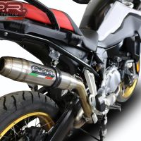 Pot echappement compatible avec Bmw F 850 Gs -Adventure 2018-2020, Deeptone Inox, Échappement légal, homologué,silencieux avec db killer amovible et tuyau de liaison spécifique 