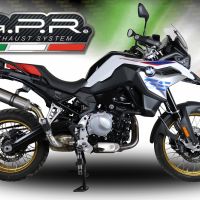 Pot echappement compatible avec Bmw F 850 Gs -Adventure 2018-2020, M3 Inox , Échappement légal, homologué,silencieux avec db killer amovible et tuyau de liaison spécifique 