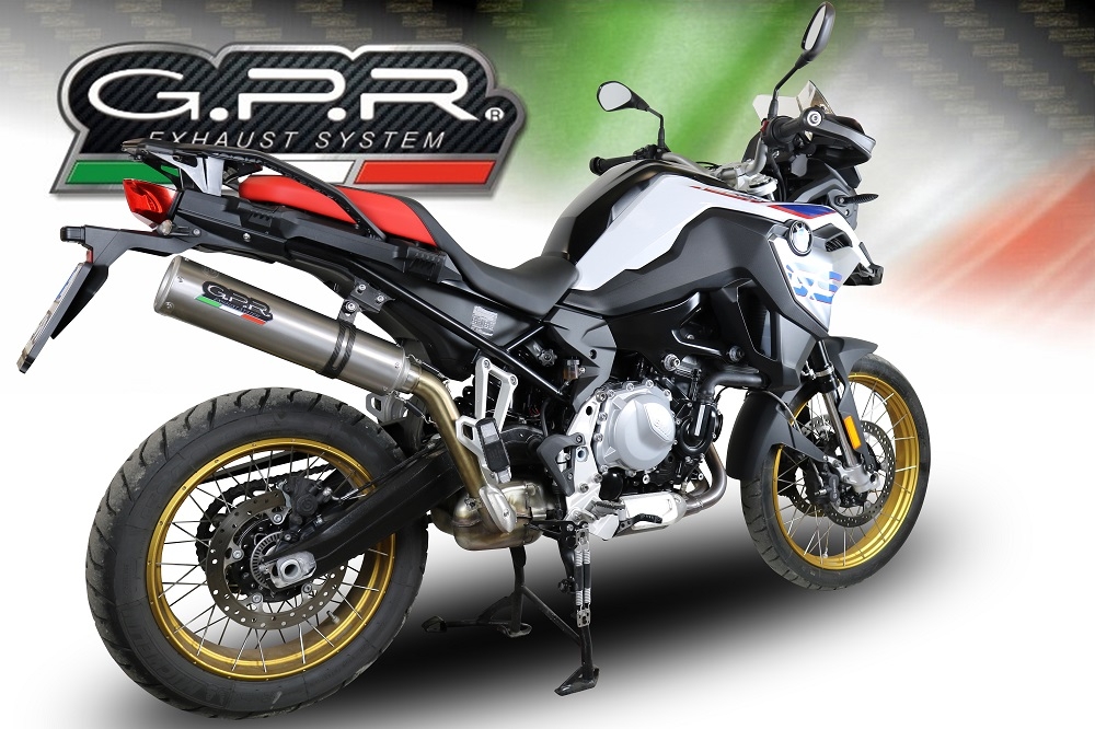 Pot echappement compatible avec Bmw F 850 Gs -Adventure 2018-2020, M3 Inox , Échappement légal, homologué,silencieux avec db killer amovible et tuyau de liaison spécifique 
