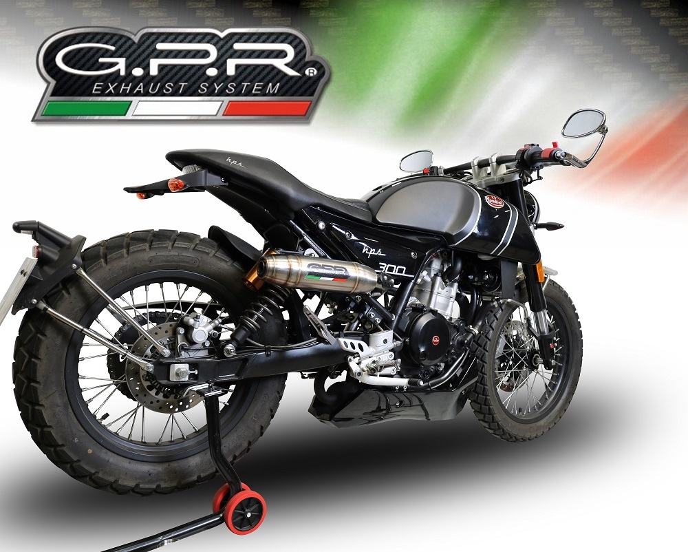 Pot echappement compatible avec F.B. Mondial Hps 300 Pagani 2021-2022, Deeptone Inox, Échappement légal, homologué,silencieux avec db killer amovible et tuyau de liaison spécifique 