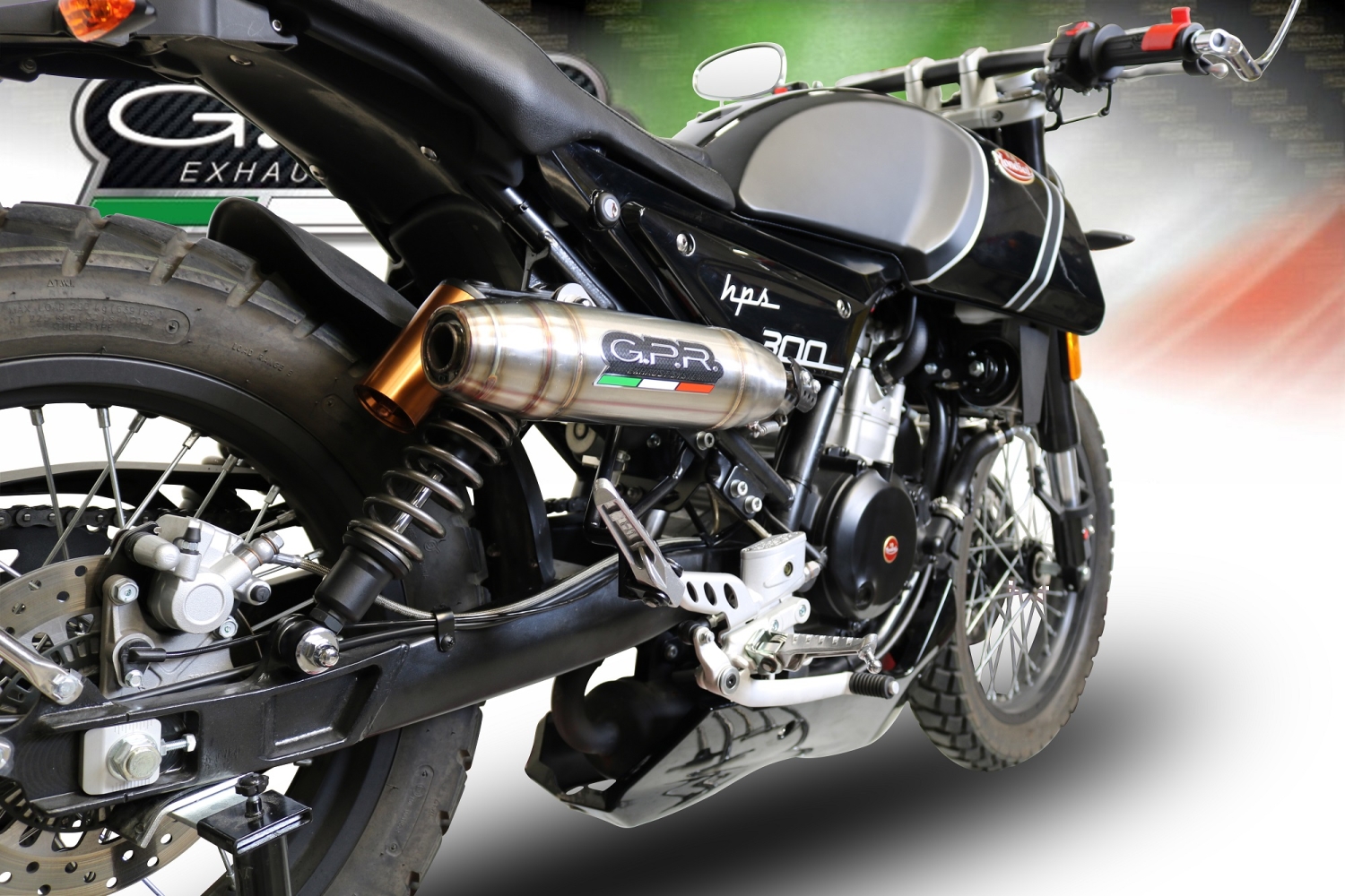Pot echappement compatible avec F.B. Mondial Hps 300 Pagani 2021-2022, Deeptone Inox, Échappement légal, homologué,silencieux avec db killer amovible et tuyau de liaison spécifique 